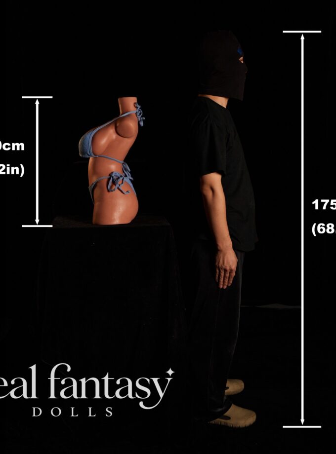60cm (2'0") G-Cup CLM ULW ULW 664# Torso Full Silicone - Climax Doll