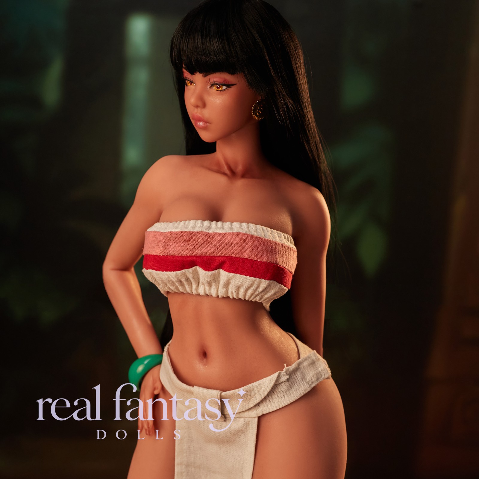 70cm (2'4") D-Cup Roxy Black (Head #Roxy) Full Silicone - Climax Doll - Image 7