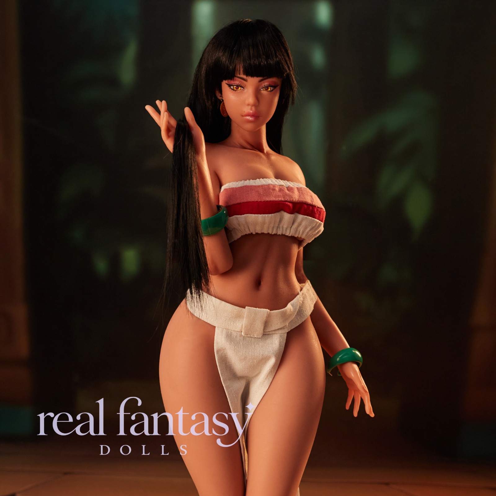 70cm (2'4") D-Cup Roxy Black (Head #Roxy) Full Silicone - Climax Doll - Image 16