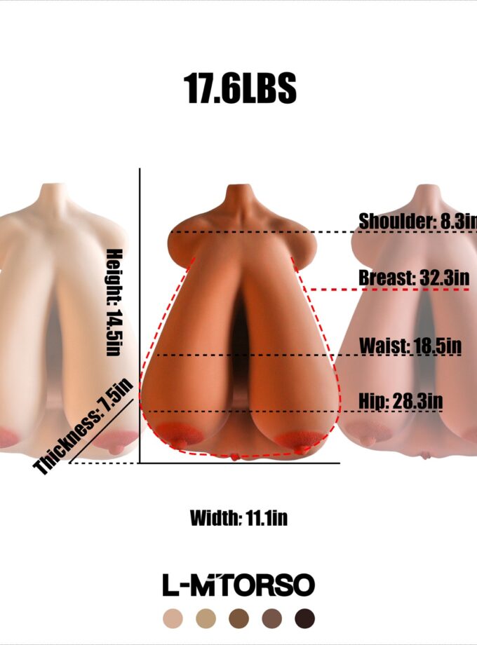 14.5cm (0'6") CLM Classic L-MTorso TPE - Climax Doll