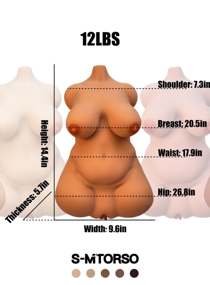 14.4cm (0'6") CLM Classic S-MTorso TPE - Climax Doll