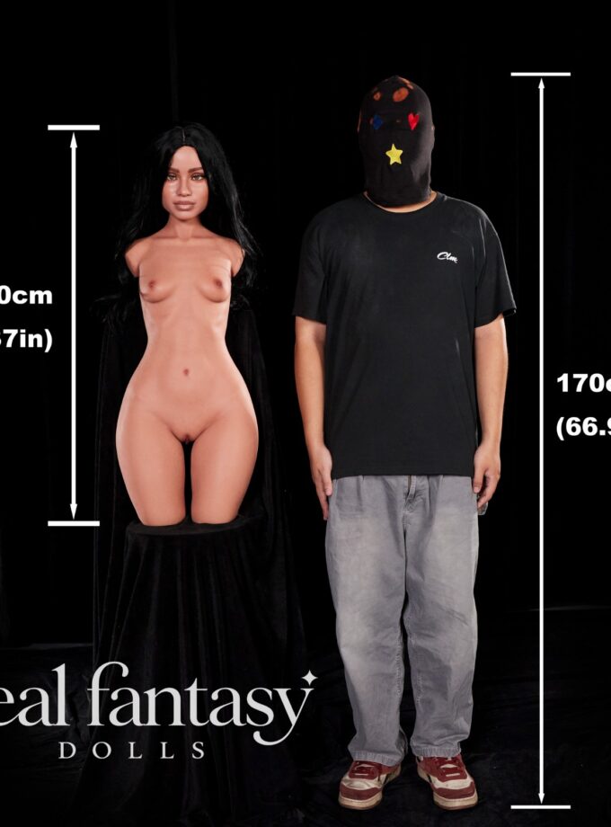100cm (3'3") AA-Cup CLM ULW ULW 881# Raven Full Silicone - Climax Doll