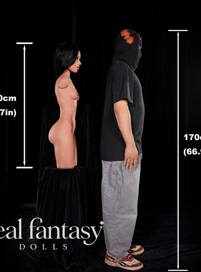 100cm (3'3") AA-Cup CLM ULW ULW 881# Raven Full Silicone - Climax Doll