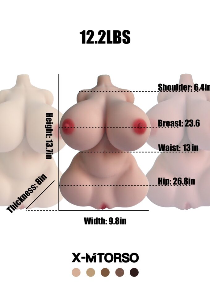 13.7cm (0'5") CLM Classic X-MTorso TPE - Climax Doll